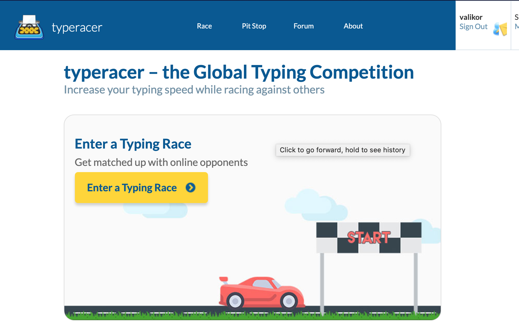 Typeracer - gHacks Tech News